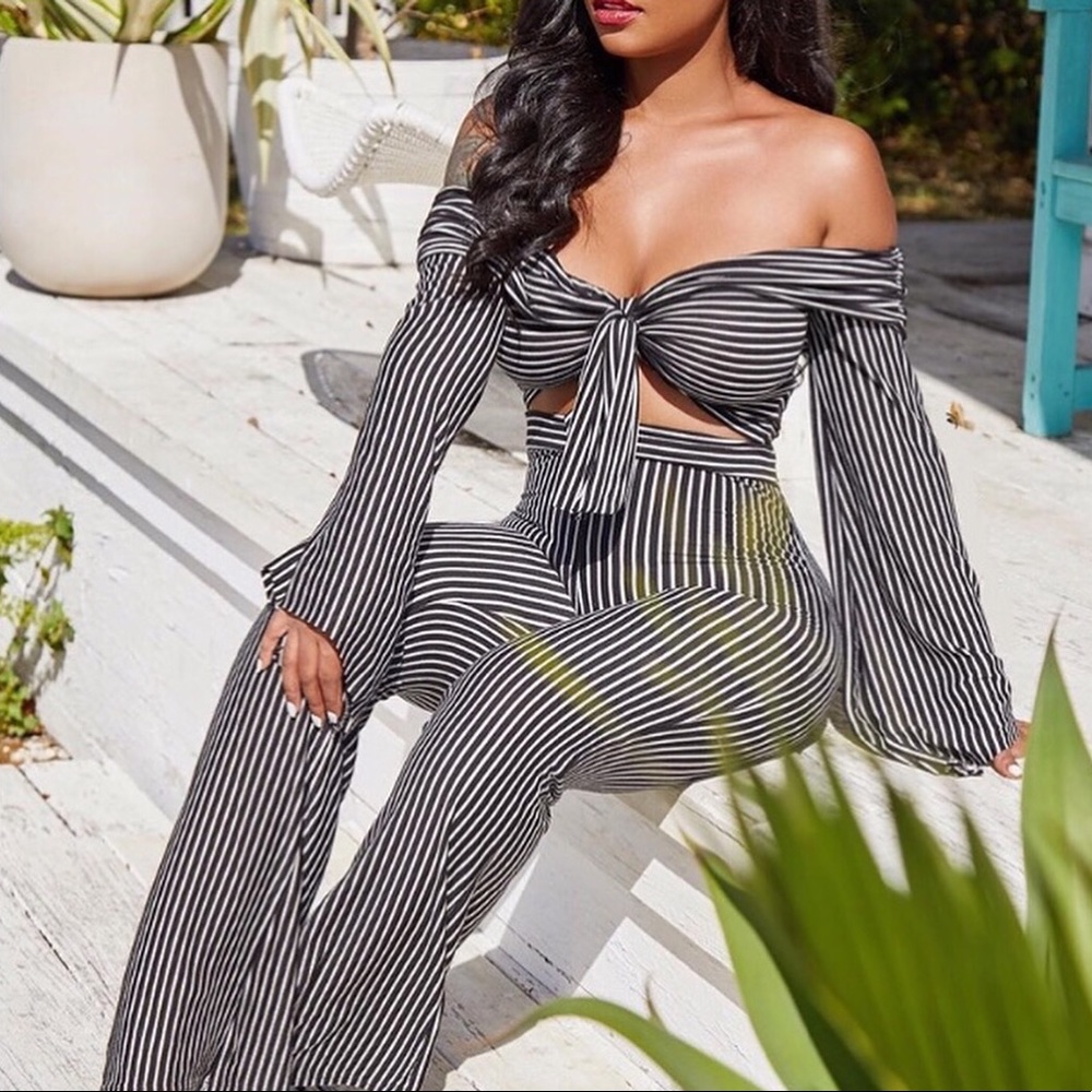 Bandeau Tied Two-Piece Set